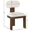 Bowery Hill Contemporary Brown Linen Textured Fabric Dining Chair (Set of 2)