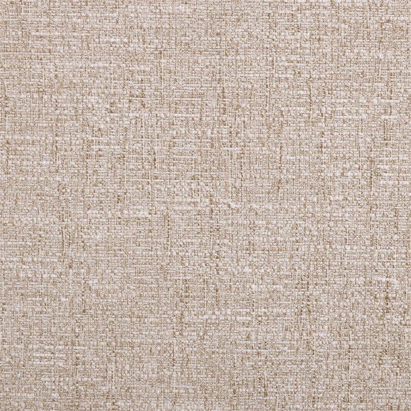 Bowery Hill Contemporary Beige Linen Textured Fabric King Bed