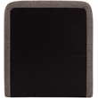 Bowery Hill Contemporary Brown Linen Textured Fabric Twin Bed
