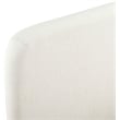 Bowery Hill Contemporary Cream Linen Textured Fabric Twin Bed
