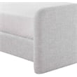 Bowery Hill Contemporary Grey Linen Textured Fabric King Bed
