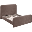 Bowery Hill Contemporary Soft Brown Chenille Fabric Full Bed