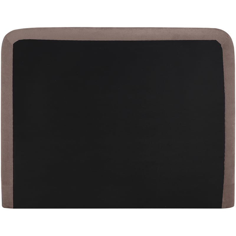 Bowery Hill Contemporary Soft Brown Chenille Fabric King Bed