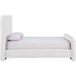 Bowery Hill Contemporary Soft Cream Chenille Fabric Full Bed