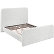 Bowery Hill Contemporary Soft Cream Chenille Fabric Full Bed