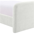 Bowery Hill Contemporary Soft Cream Chenille Fabric Full Bed