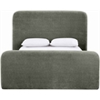 Bowery Hill Contemporary Soft Green Chenille Fabric Full Bed