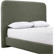 Bowery Hill Contemporary Soft Green Chenille Fabric Full Bed