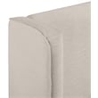 Bowery Hill Contemporary Beige Linen Textured Fabric Upholstered Queen Bed
