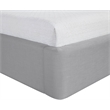 Bowery Hill Contemporary Grey Linen Textured Fabric Upholstered King Bed
