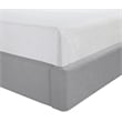 Bowery Hill Contemporary Grey Linen Textured Fabric Upholstered Twin Bed