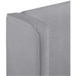 Bowery Hill Contemporary Grey Linen Textured Fabric Upholstered Twin Bed