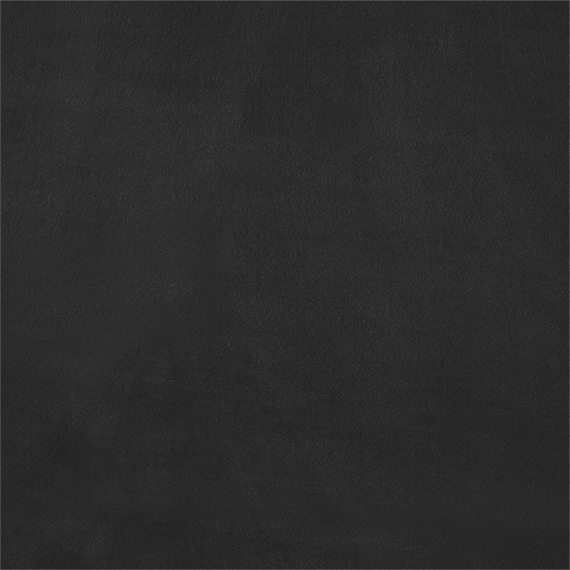Bowery Hill Contemporary Black Velvet Upholstered Full Fully Slatted Bed