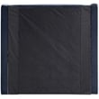 Bowery Hill Contemporary Navy Velvet Upholstered Twin Fully Slatted Bed