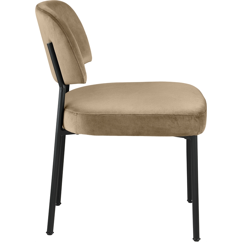 Bowery Hill Contemporary Beige Performance Fabric Dining Chair (Set of 2)