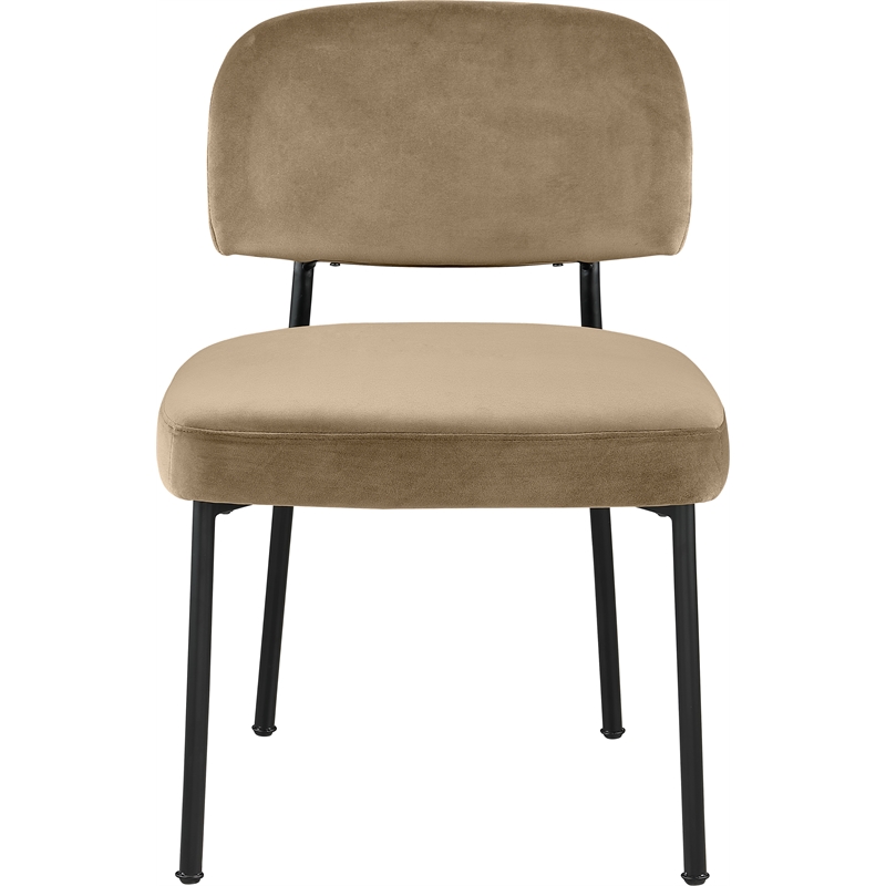 Bowery Hill Contemporary Beige Performance Fabric Dining Chair (Set of 2)