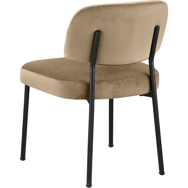 Bowery Hill Contemporary Beige Performance Fabric Dining Chair (Set of 2)