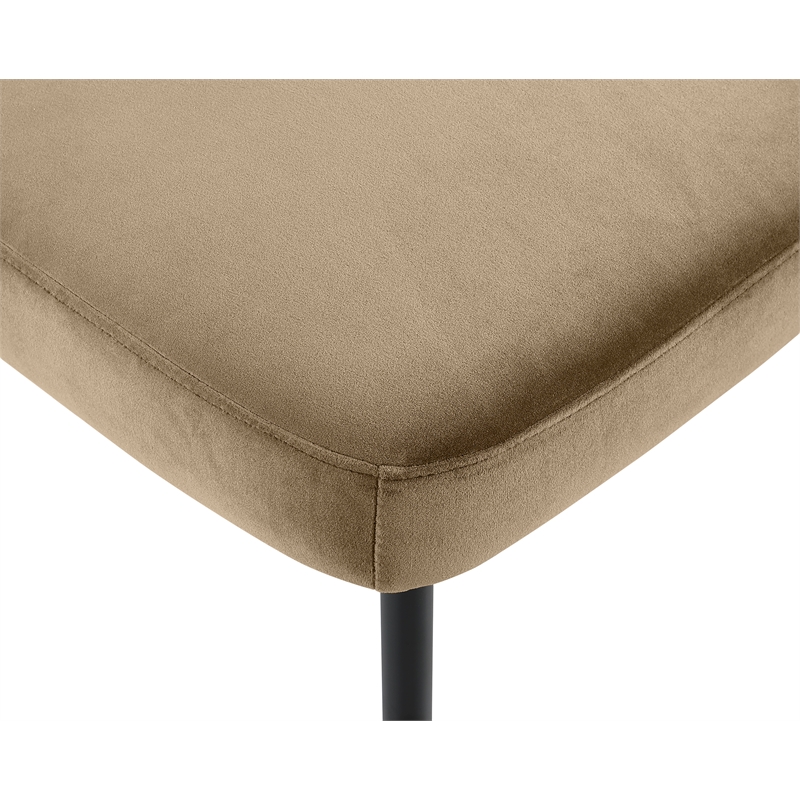 Bowery Hill Contemporary Beige Performance Fabric Dining Chair (Set of 2)