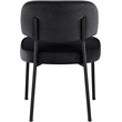 Bowery Hill Contemporary Black Performance Fabric Dining Chair (Set of 2)