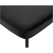 Bowery Hill Contemporary Black Performance Fabric Dining Chair (Set of 2)