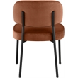Bowery Hill Contemporary Cognac Performance Fabric Dining Chair (Set of 2)