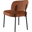Bowery Hill Contemporary Cognac Performance Fabric Dining Chair (Set of 2)