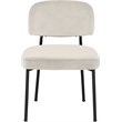Bowery Hill Contemporary Cream Performance Fabric Dining Chair (Set of 2)