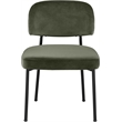 Bowery Hill Contemporary Green Performance Fabric Dining Chair (Set of 2)