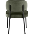 Bowery Hill Contemporary Green Performance Fabric Dining Chair (Set of 2)