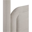 Bowery Hill Contemporary Beige Linen Textured Fabric Upholstered Full Bed