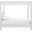 Bowery Hill Contemporary Cream Linen Textured Fabric Upholstered Full Bed