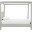 Bowery Hill Contemporary Grey Linen Textured Fabric Upholstered Queen Bed