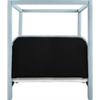 Bowery Hill Contemporary Light Blue Linen Textured Fabric Upholstered Full Bed