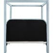 Bowery Hill Contemporary Light Blue Linen Textured Fabric Upholstered Queen Bed