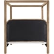 Bowery Hill Contemporary Beige Velvet Upholstered King Canopy Bed