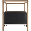 Bowery Hill Contemporary Beige Velvet Upholstered Queen Canopy Bed