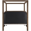 Bowery Hill Contemporary Brown Velvet Upholstered Queen Canopy Bed