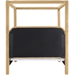 Bowery Hill Contemporary Camel Velvet Upholstered Queen Canopy Bed