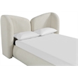 Bowery Hill Contemporary Cream Chenille Fabric Upholstered Full Bed