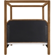 Bowery Hill Contemporary Saddle Velvet Upholstered Queen Bed