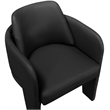 Bowery Hill Contemporary Black Vegan Leather Upholstered Dining Chair
