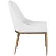 Bowery Hill Contemporary White Linen Textured Performance Fabric Dining SC
