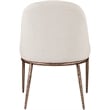 Bowery Hill Contemporary Beige Linen Textured Performance Fabric Dining SC