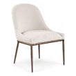 Bowery Hill Contemporary Beige Linen Textured Performance Fabric Dining SC