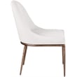 Bowery Hill Contemporary Cream Linen Textured Performance Fabric Dining SC