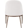 Bowery Hill Contemporary Cream Linen Textured Performance Fabric Dining SC