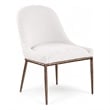 Bowery Hill Contemporary Cream Linen Textured Performance Fabric Dining SC