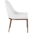 Bowery Hill Contemporary White Linen Textured Performance Fabric Dining SC
