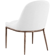 Bowery Hill Contemporary White Linen Textured Performance Fabric Dining SC