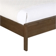 Bowery Hill Contemporary Brown Solid Wood And Natural Cane Twin Bed